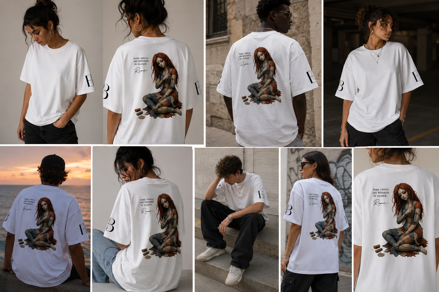 Oversized High Neck Tee — Organic